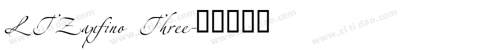 LTZapfino Three字体转换